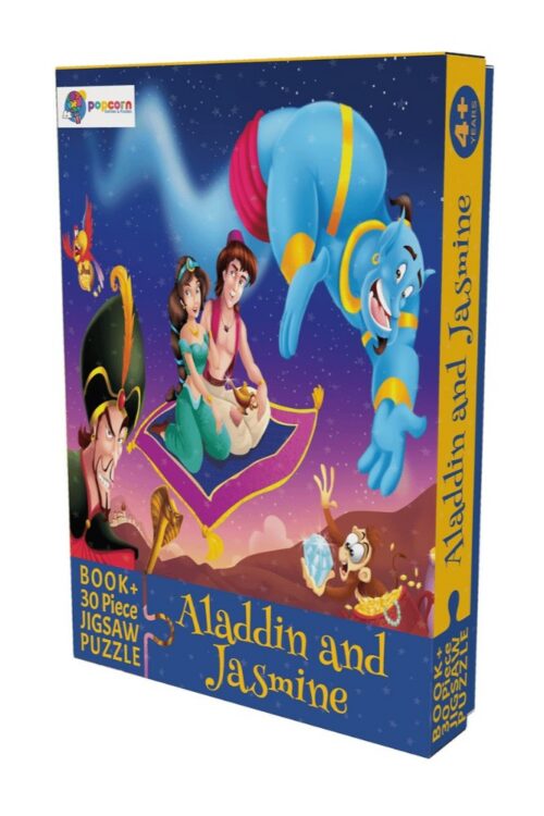 Aladdin & Jasmine (Book & 30 Piece Puzzle)