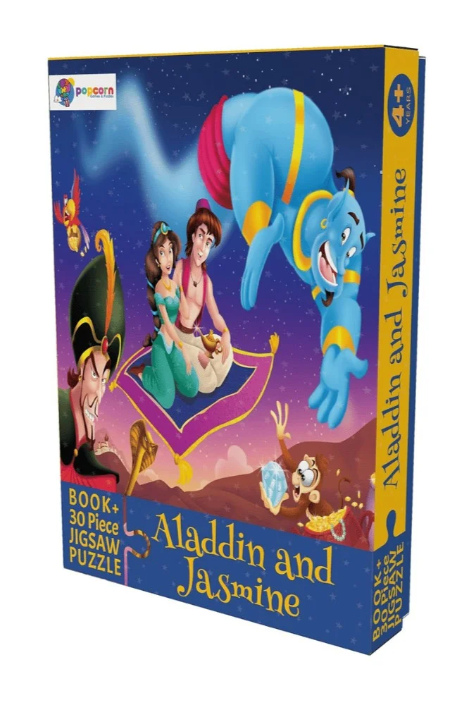 Aladdin & Jasmine (Book & 30 Piece Puzzle)